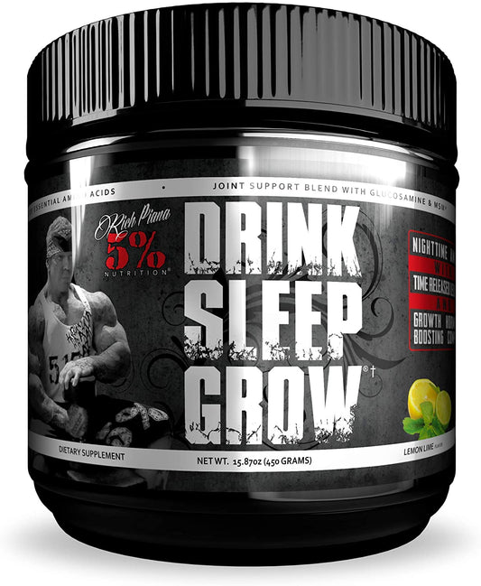 5% Nutrition Drink Sleep Grow Night Time Aminos, Lemon Lime - 450g