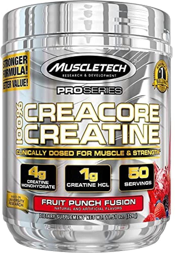 MuscleTech CreaCore Creatine, Fruit Punch Fusion - 326g