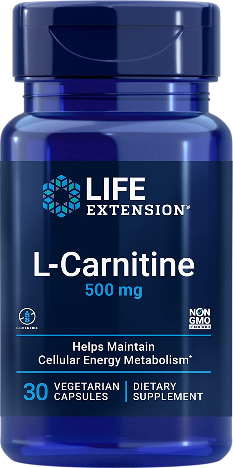 Life Extension L-Carnitine, 500mg - 30 vcaps