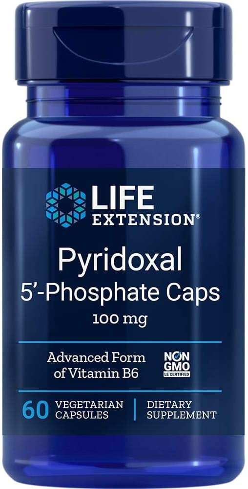 Life Extension Pyridoxal 5'-Phosphate Caps, 100mg - 60 vcaps