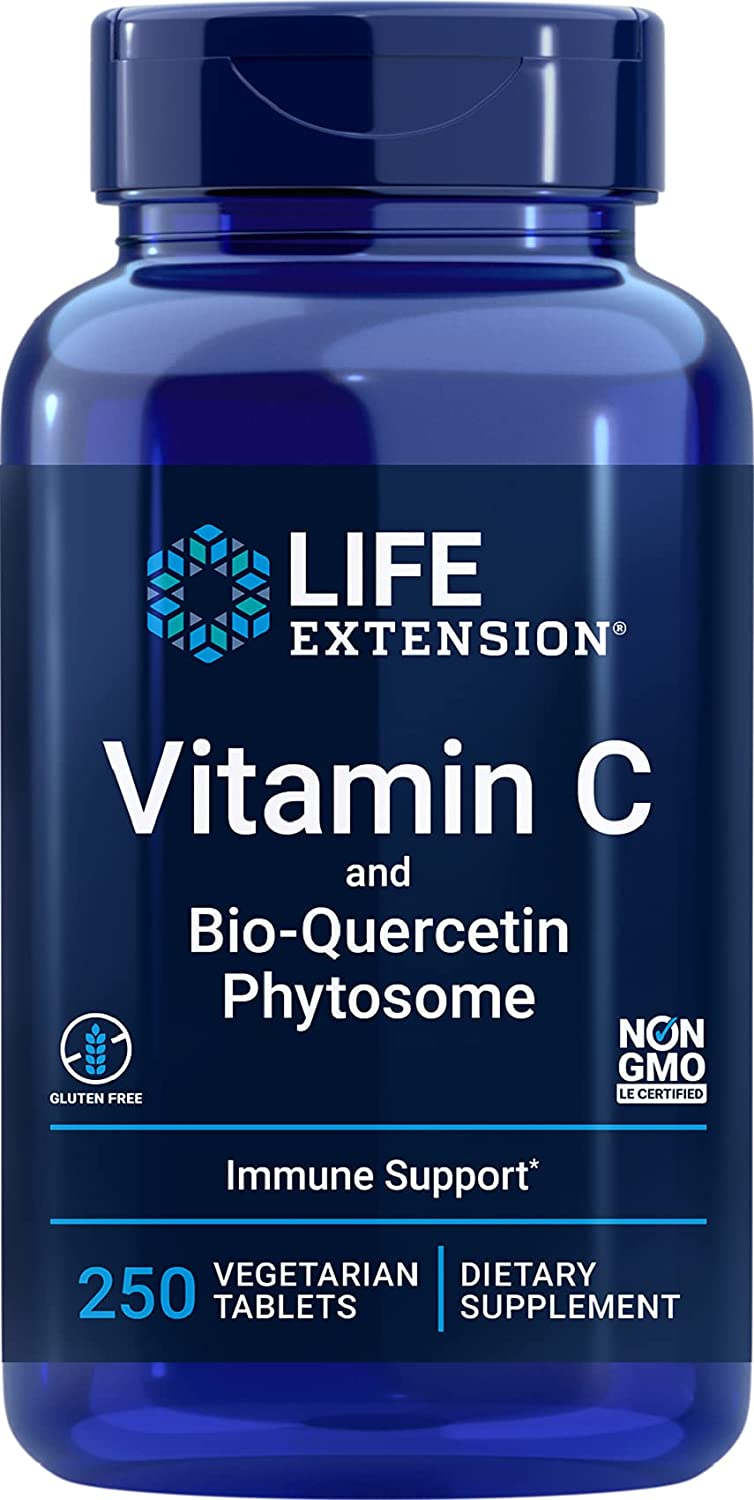 Life Extension Vitamin C and Bio-Quercetin Phytosome - 250 vegetarian tabs
