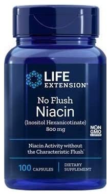 Life Extension No Flush Niacin, 800mg - 100 caps