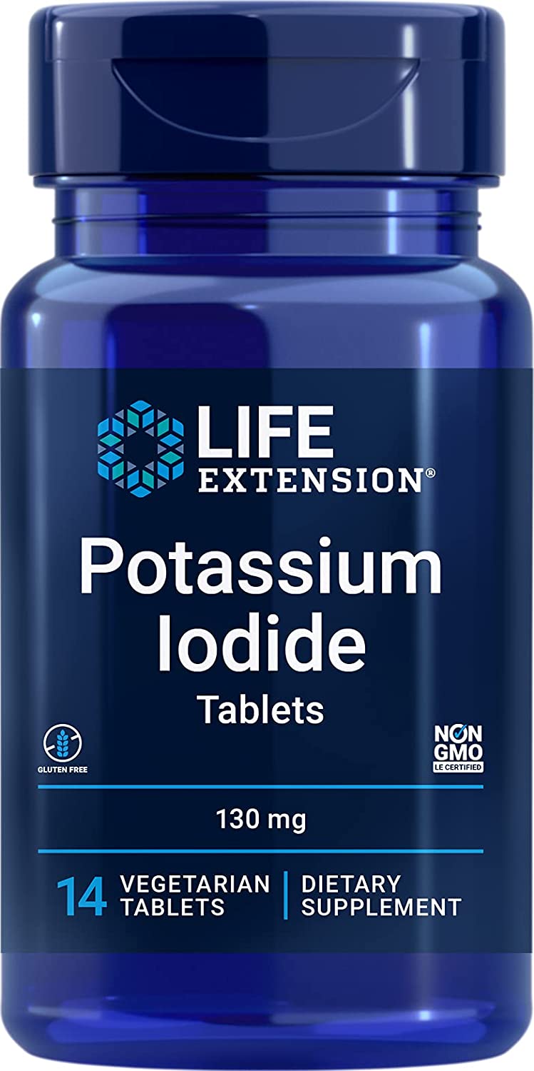 Life Extension Potassium Iodide Tablets, 130mg - 14 tabs