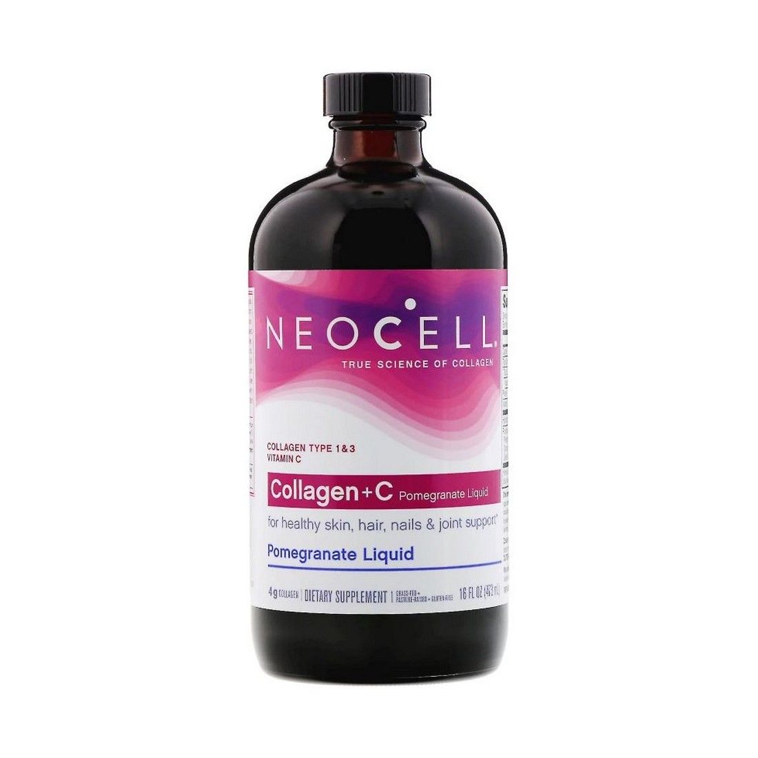 NeoCell Collagen + C, Pomegranate Liquid - 473 ml.