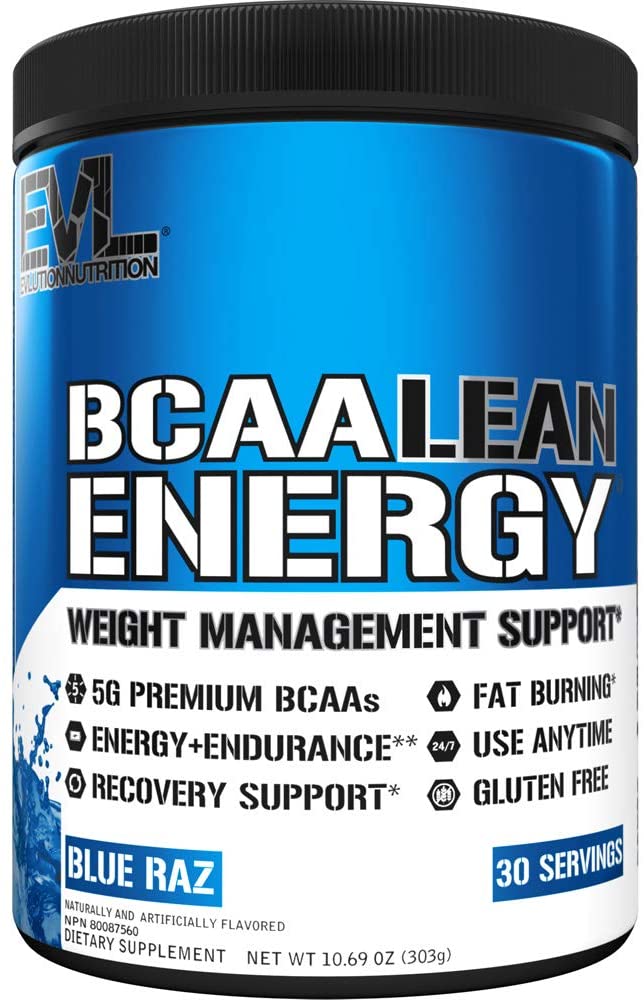 EVLution Nutrition BCAA Lean Energy, Blue Raz - 303g