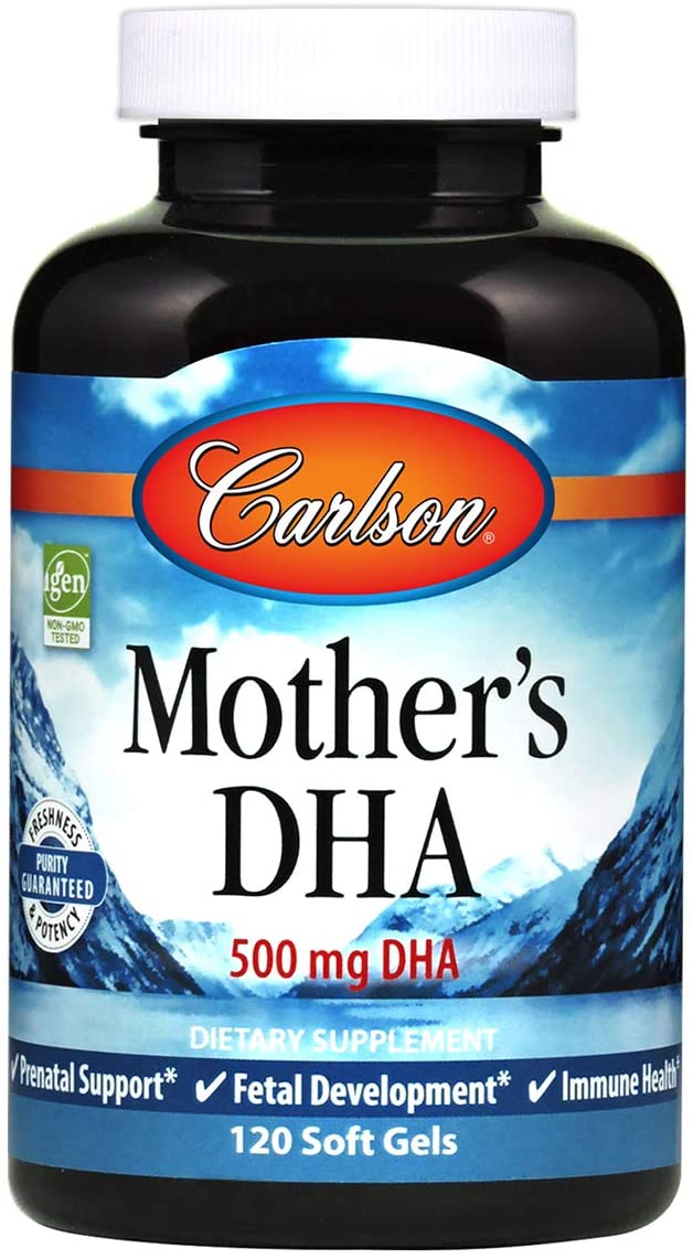 Carlson Labs Mother's DHA, 500mg - 120 softgels