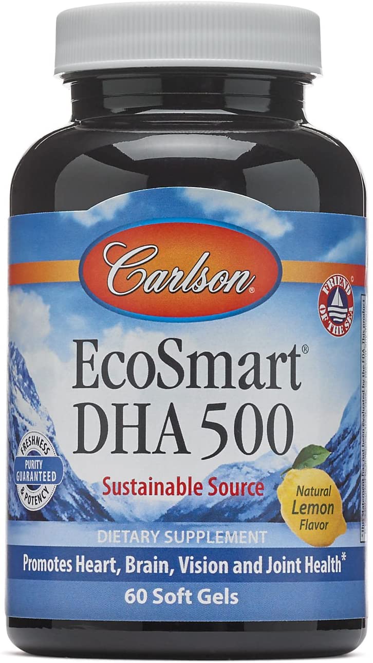 Carlson Labs EcoSmart DHA, Natural Lemon - 60 softgels