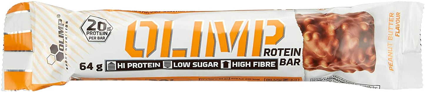 Olimp Nutrition Protein Bar, Peanut Butter - 12 x 64g