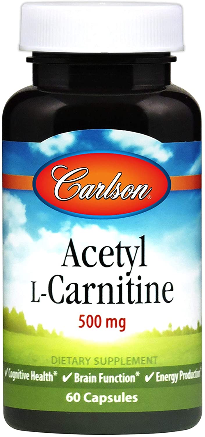 Carlson Labs Acetyl L-Carnitine, 500mg - 60 caps