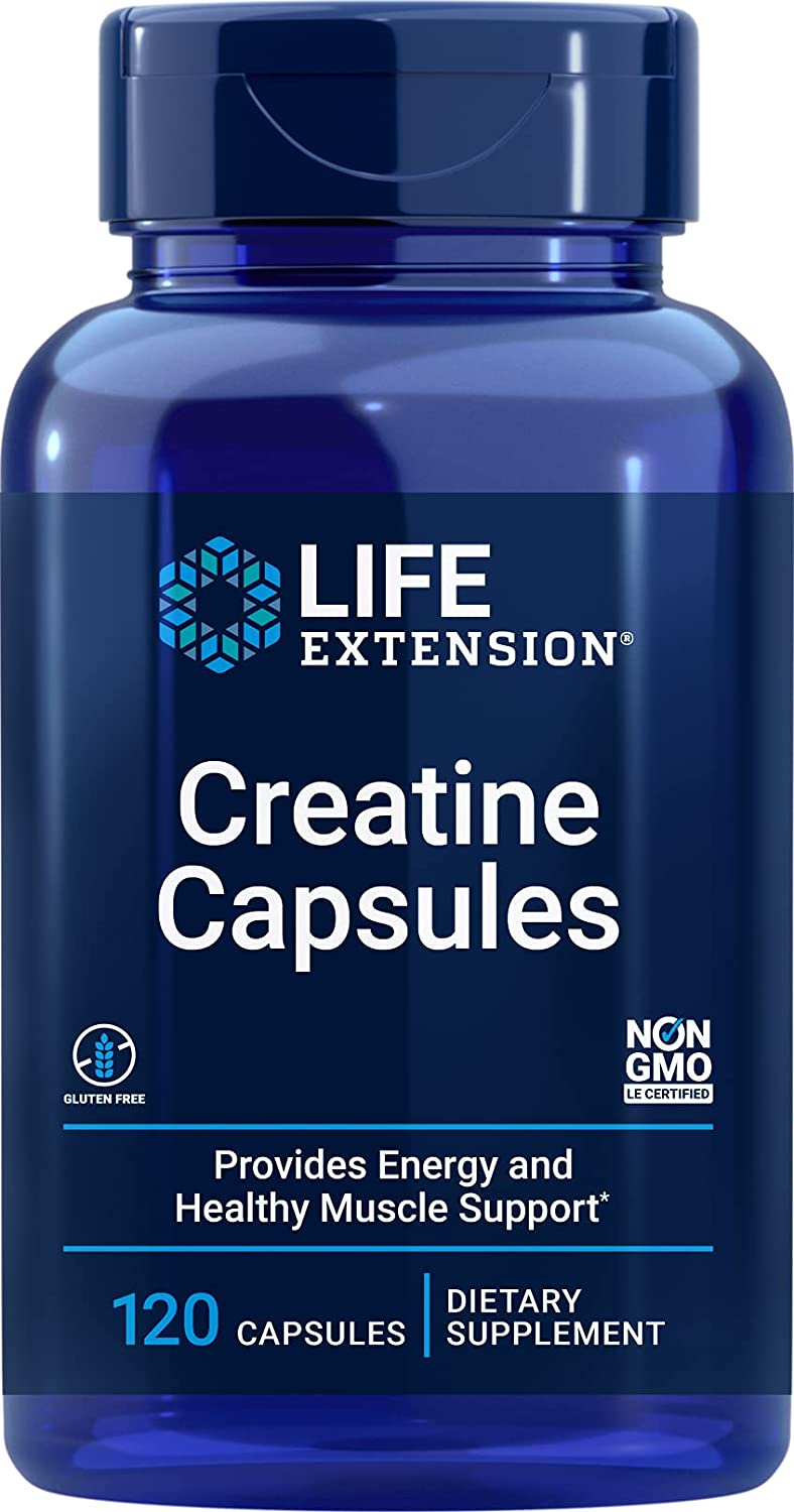 Life Extension Creatine Capsules - 120 vcaps