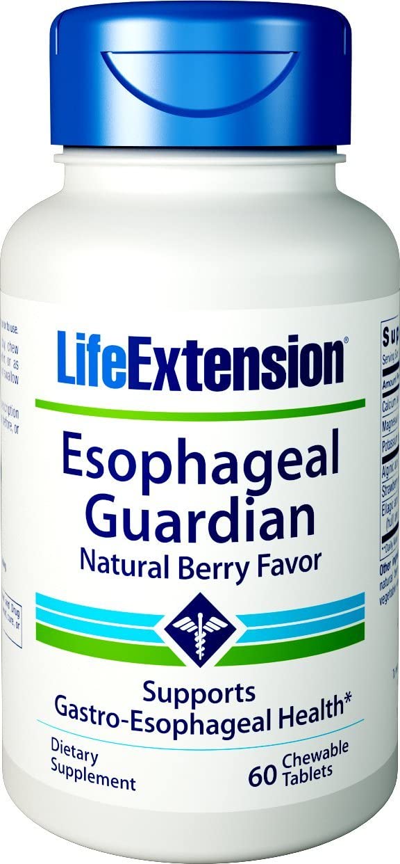 Life Extension Esophageal Guardian, Berry Flavor - 60 vegetarian chewable tabs