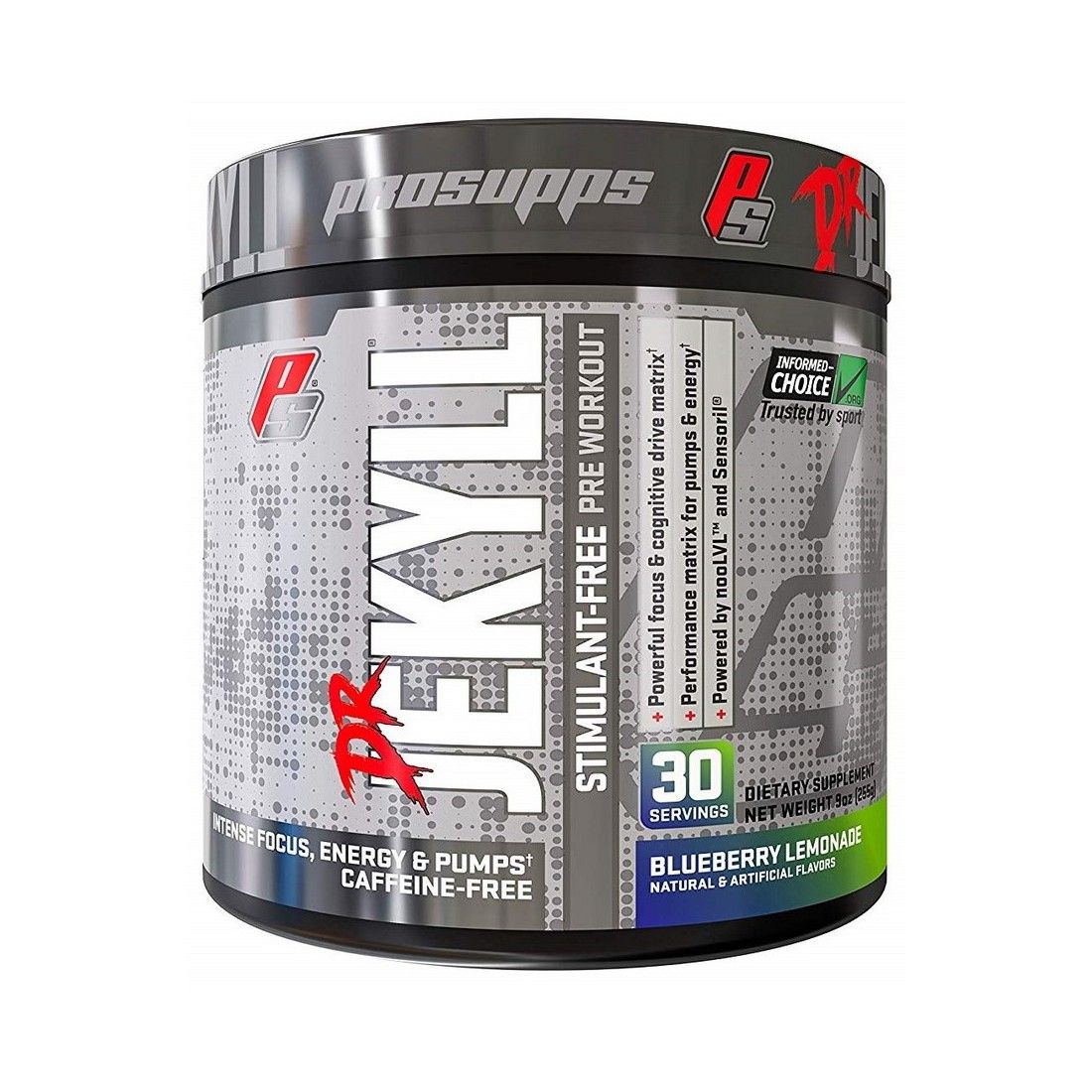 Pro Supps Dr. Jekyll - Stimulant Free, Blueberry Lemonade - 255g