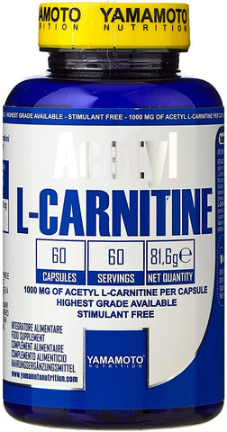 Yamamoto Nutrition Acetyl L-carnitine, 1000mg - 60 caps