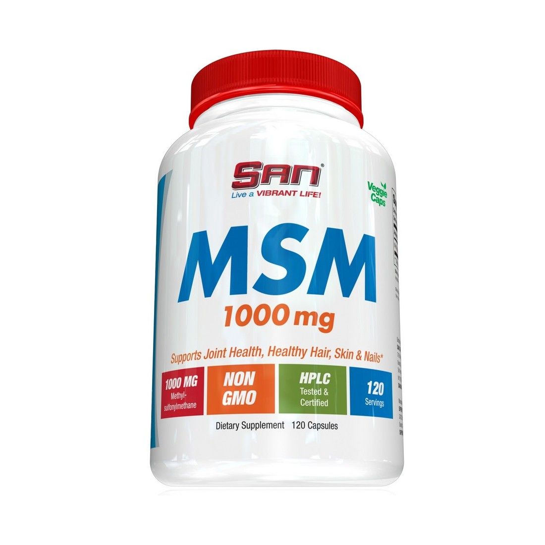 SAN MSM, 1000mg - 120 caps