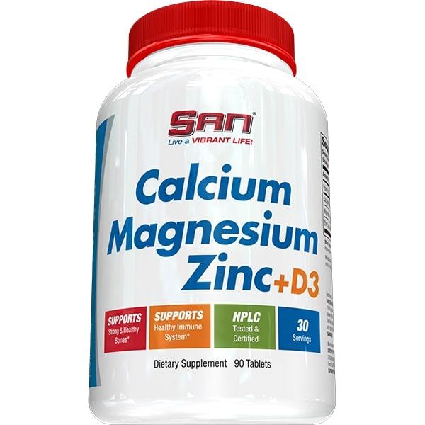 SAN Calcium Magnesium Zinc + D3 - 90 tablets