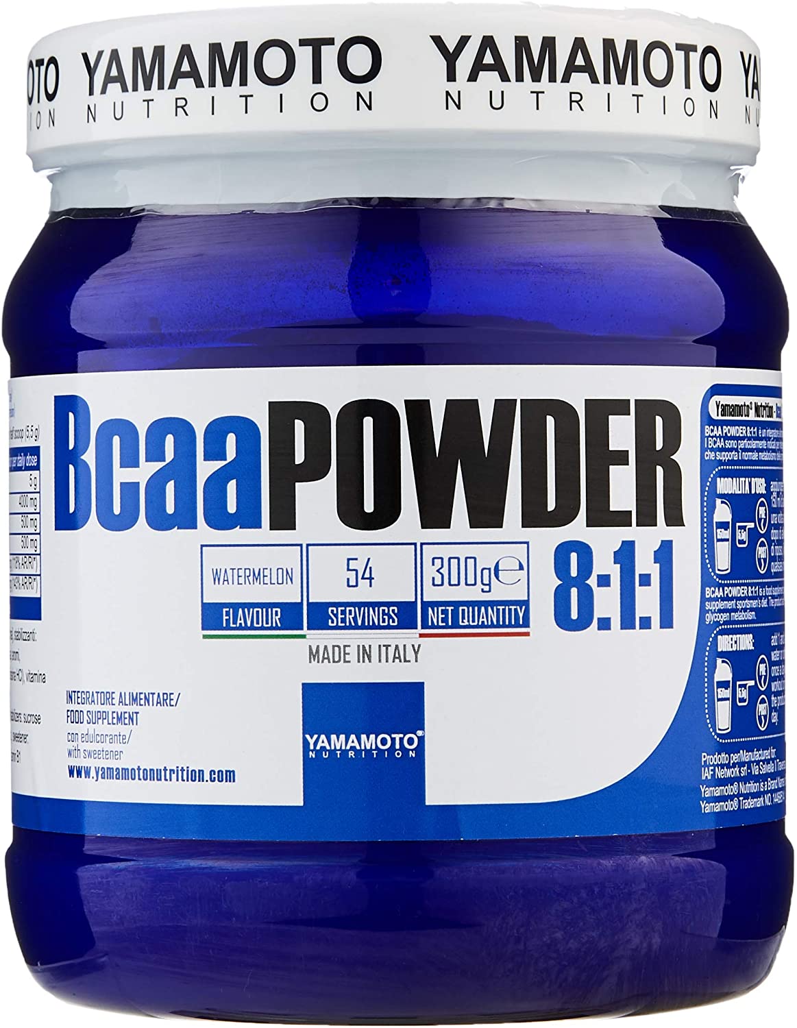 Yamamoto Nutrition BCAA Powder 8:1:1, Watermelon - 300g
