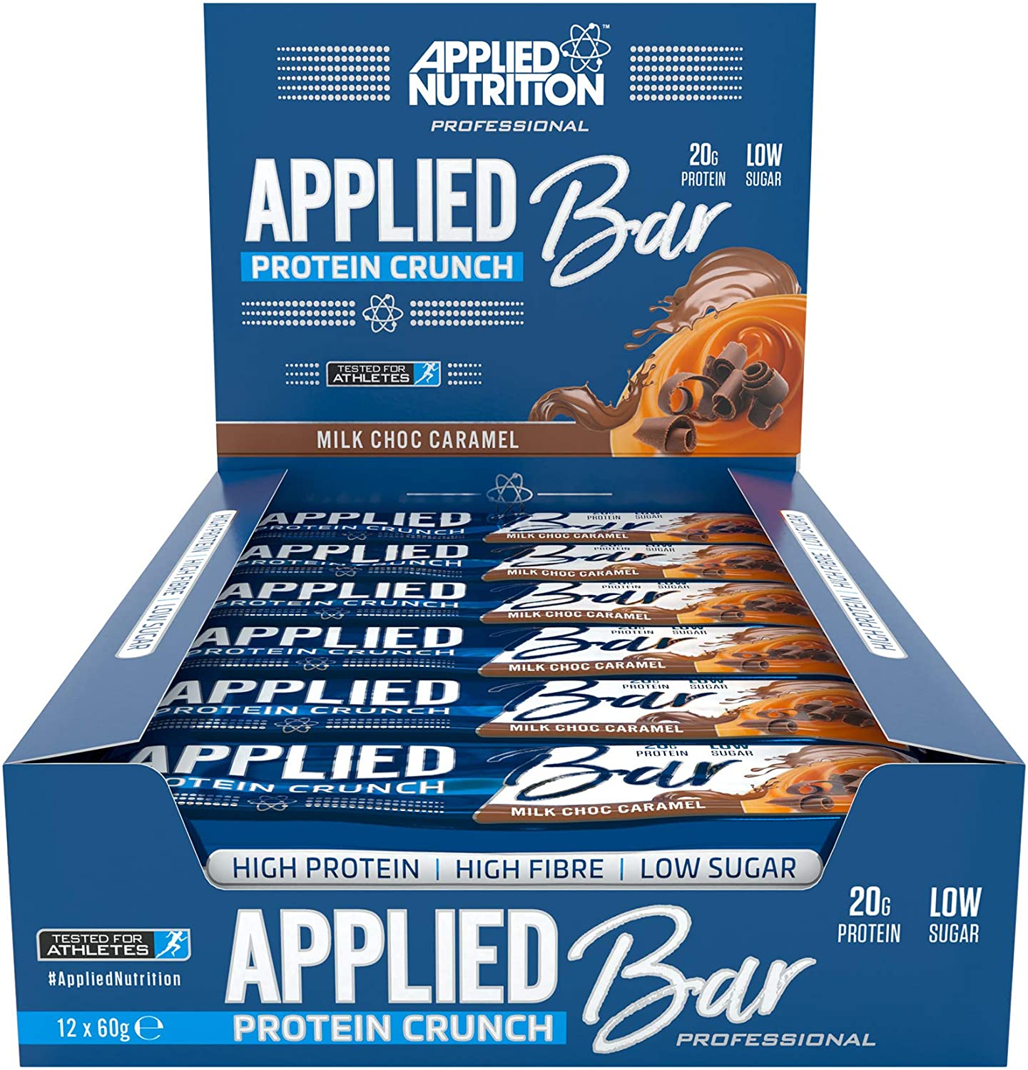 Applied Nutrition Applied Protein Crunch Bar, Milk Choc Caramel - 12 x 60g