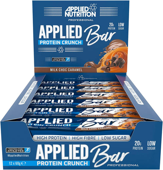 Applied Nutrition Applied Protein Crunch Bar, Milk Choc Caramel - 12 x 60g