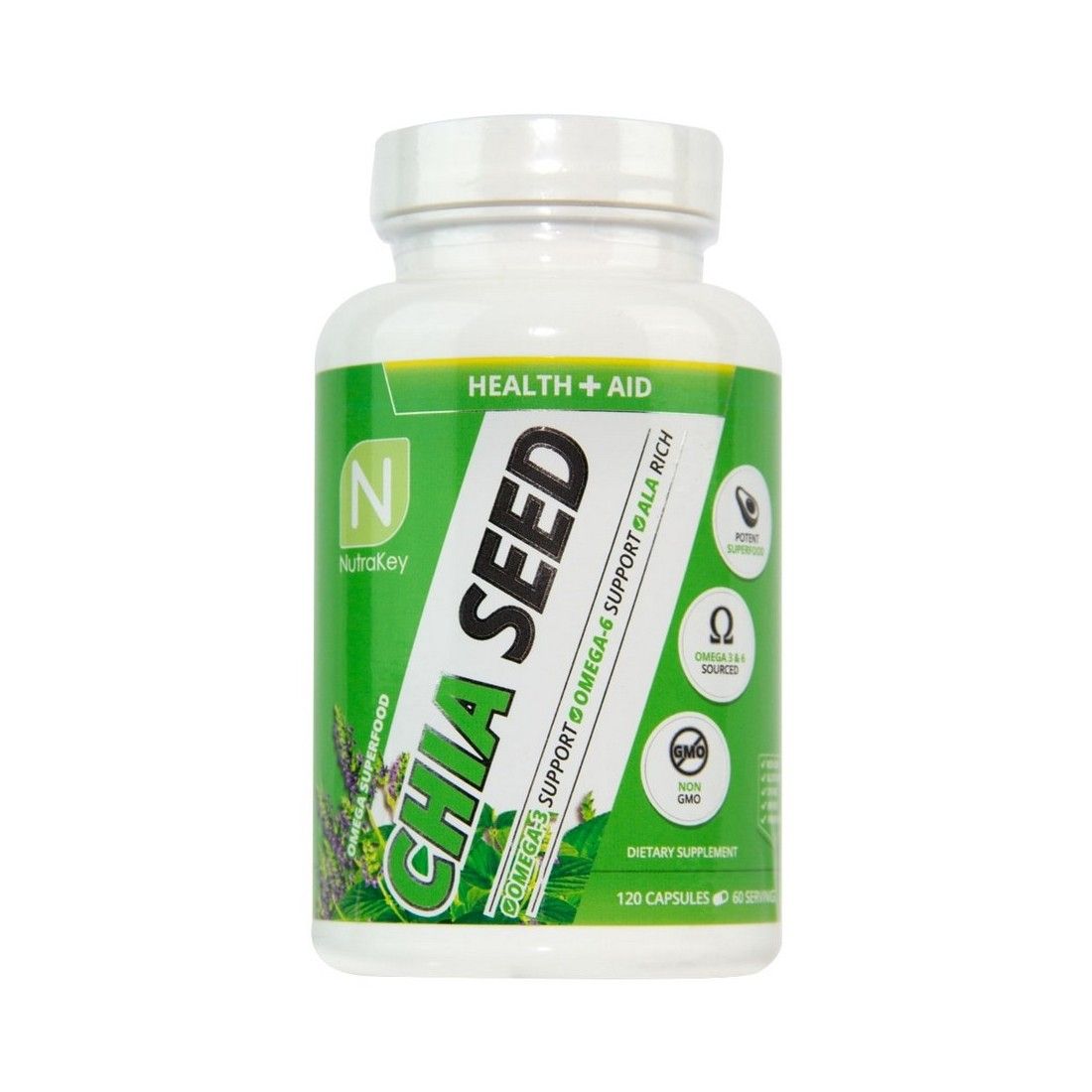NutraKey Chia Seed - 120 caps