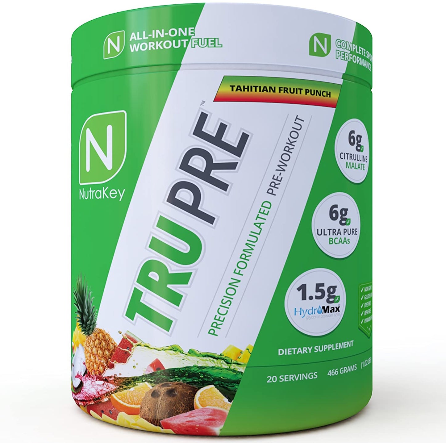 NutraKey Tru Pre, Tahitian Fruit Punch - 460g