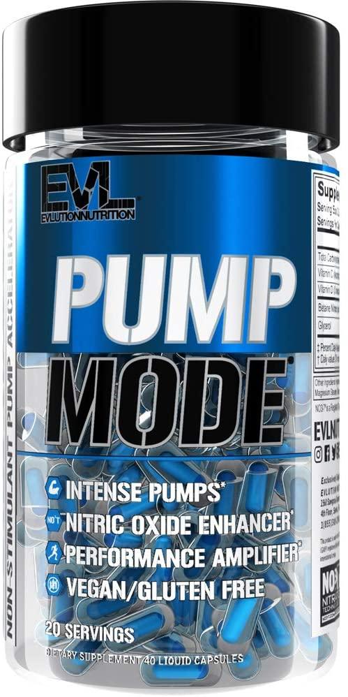 EVLution Nutrition PumpMode Caps - 40 liquid caps