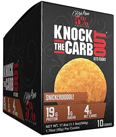 5% Nutrition Knock The Carb Out Keto Cookie, Snickerdoodle - 10 cookies