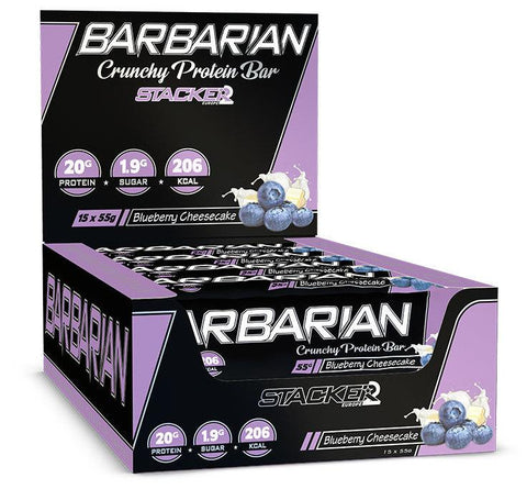 Stacker2 Europe Barbarian, Blueberry Cheesecake - 15 x 55g