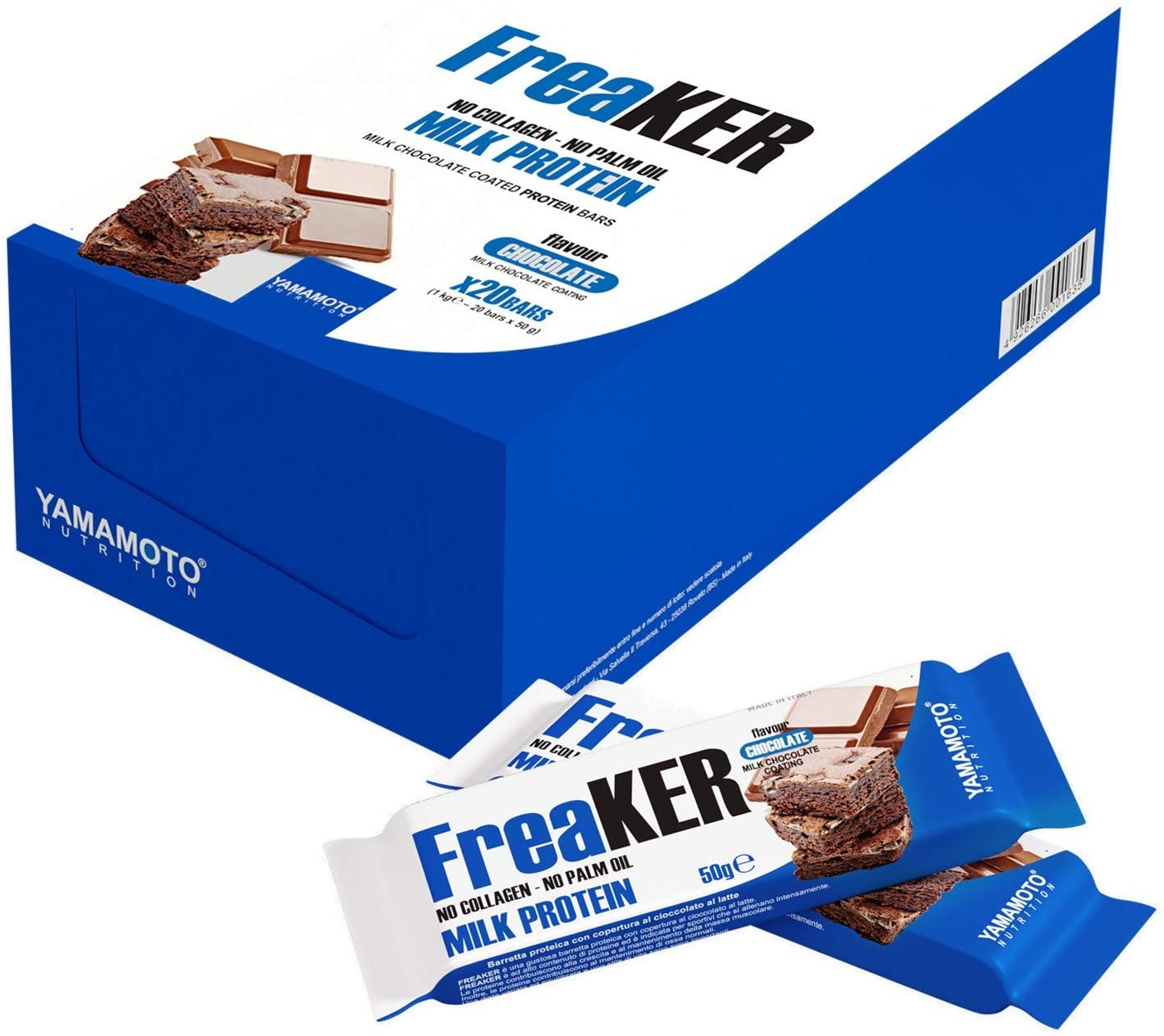Yamamoto Nutrition FreaKER, Vanilla & Choco Brownie with Dark Chocolate Coating - 20 x 50g