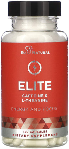 Eu Natural Elite Caffeine & L-Theanine - 120 caps