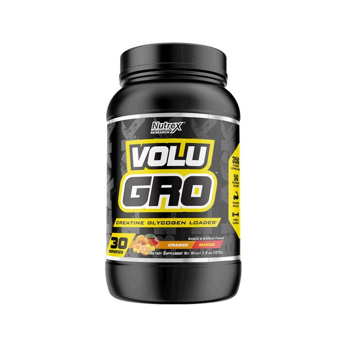 Nutrex Volu Gro, Orange Mango - 1284g