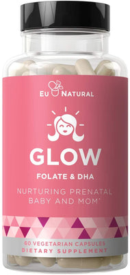 Eu Natural Glow Folate & DHA - 60 vcaps