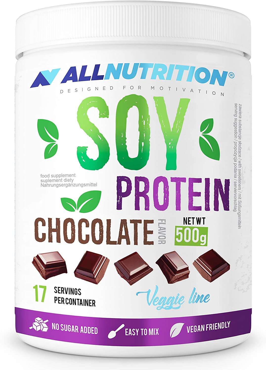 Allnutrition Soy Protein, Chocolate - 500g