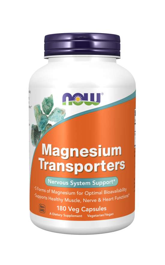 NOW Foods Magnesium Transporters - 180 vcaps