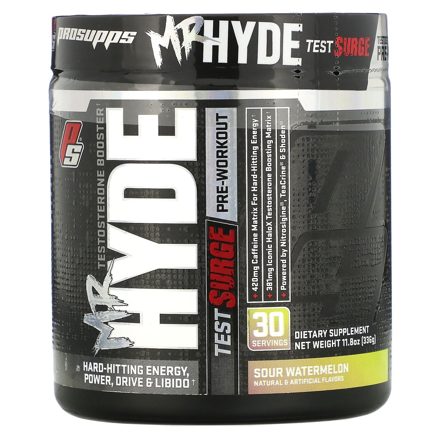 Pro Supps Mr. Hyde Test Surge, Sour Watermelon - 336g