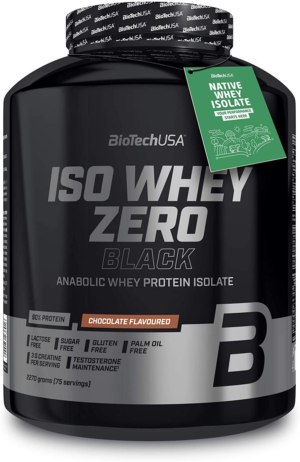 BioTechUSA Iso Whey Zero Black, Chocolate - 2270g