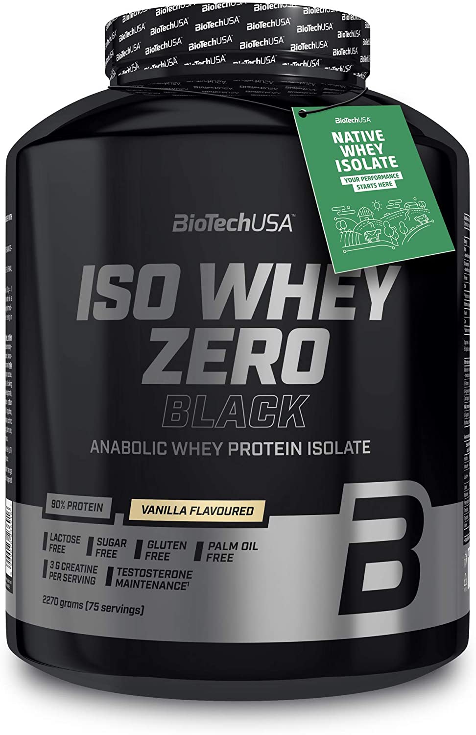 BioTechUSA Iso Whey Zero Black, Vanilla - 2270g