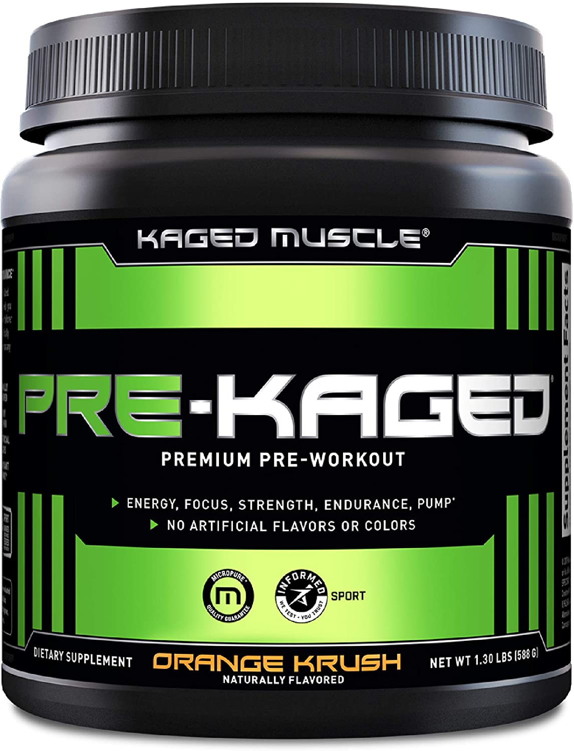 Kaged Muscle Pre-Kaged, Orange Krush - 588g