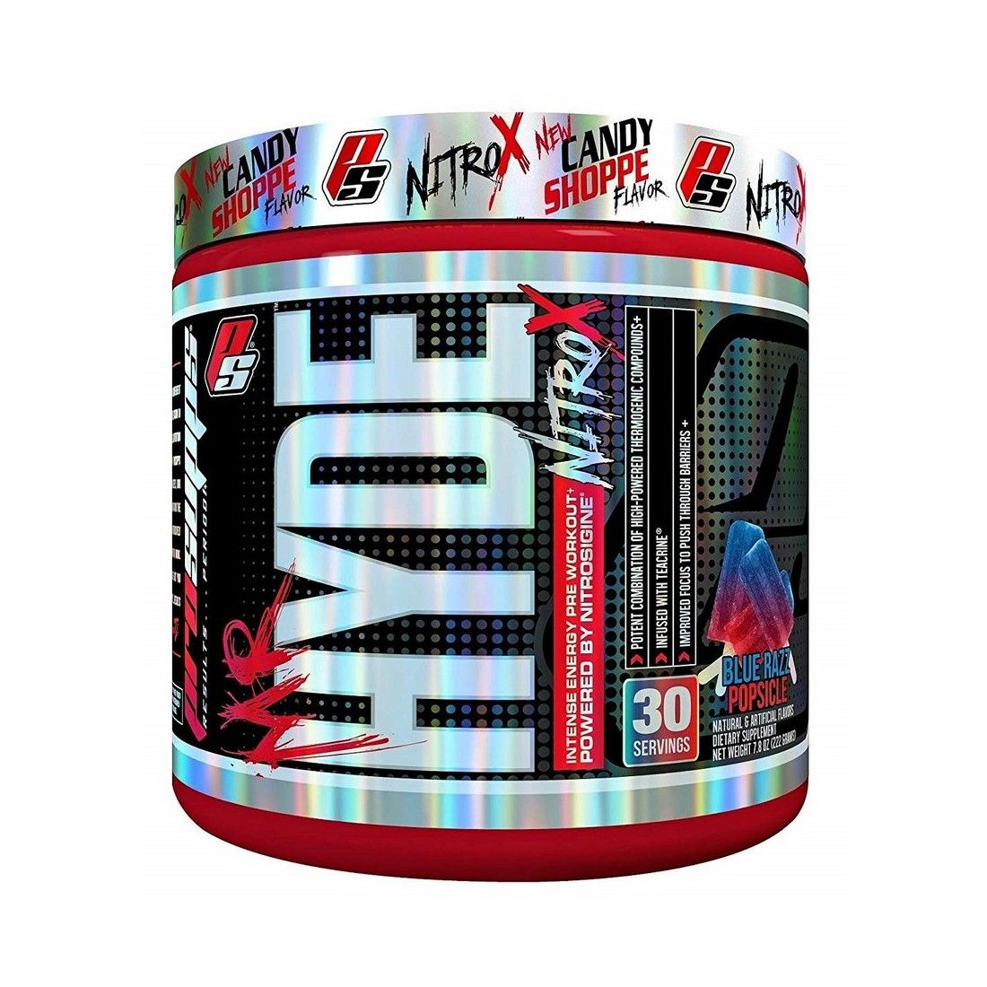 Pro Supps Mr. Hyde NitroX (International), Blue Razz Popsicle - 225g