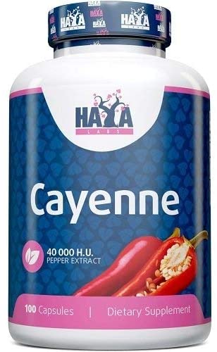 Haya Labs Cayenne Pepper Extract 40000 H.U. - 100 caps
