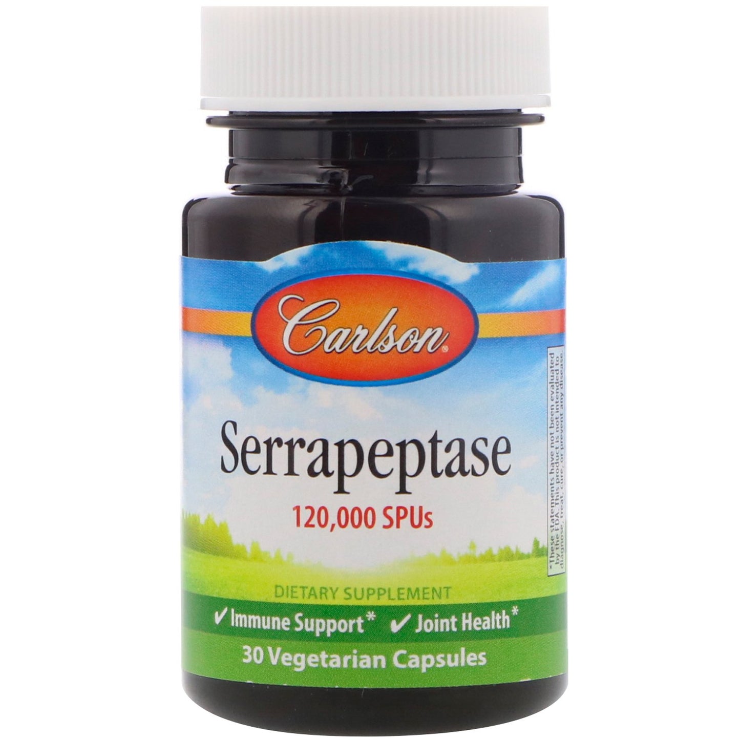 Carlson Labs Serrapeptase, 120 000 SPU Delayed Release - 30 vcaps