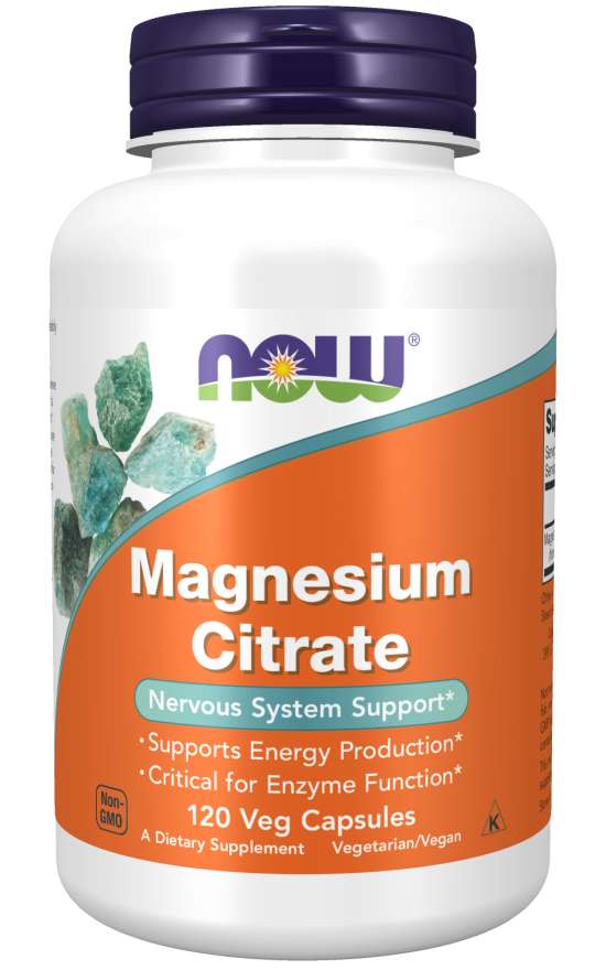 NOW Foods Magnesium Citrate, 400mg - 120 vcaps