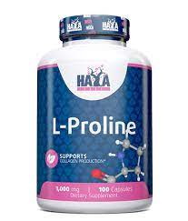 Haya Labs L-Proline, 1000mg - 100 caps