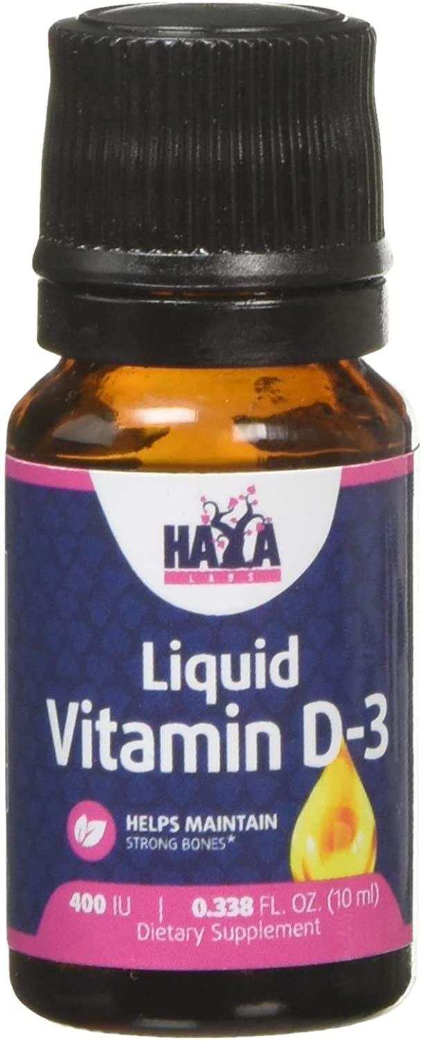 Haya Labs Liquid Vitamin D-3, 400 IU - 10 ml.