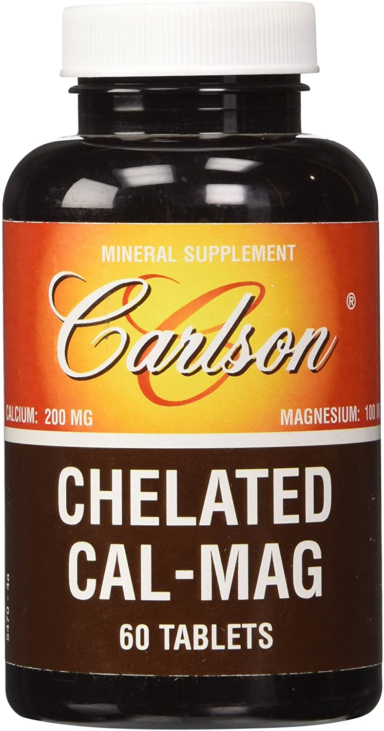 Carlson Labs Chelated Cal-Mag - 60 tabs