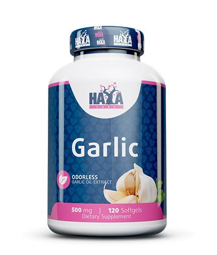 Haya Labs Garlic - Odorless, 500mg - 120 softgels