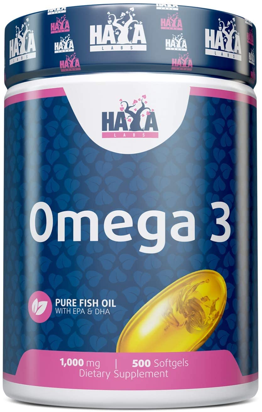 Haya Labs Omega 3, 1000mg - 500 softgels