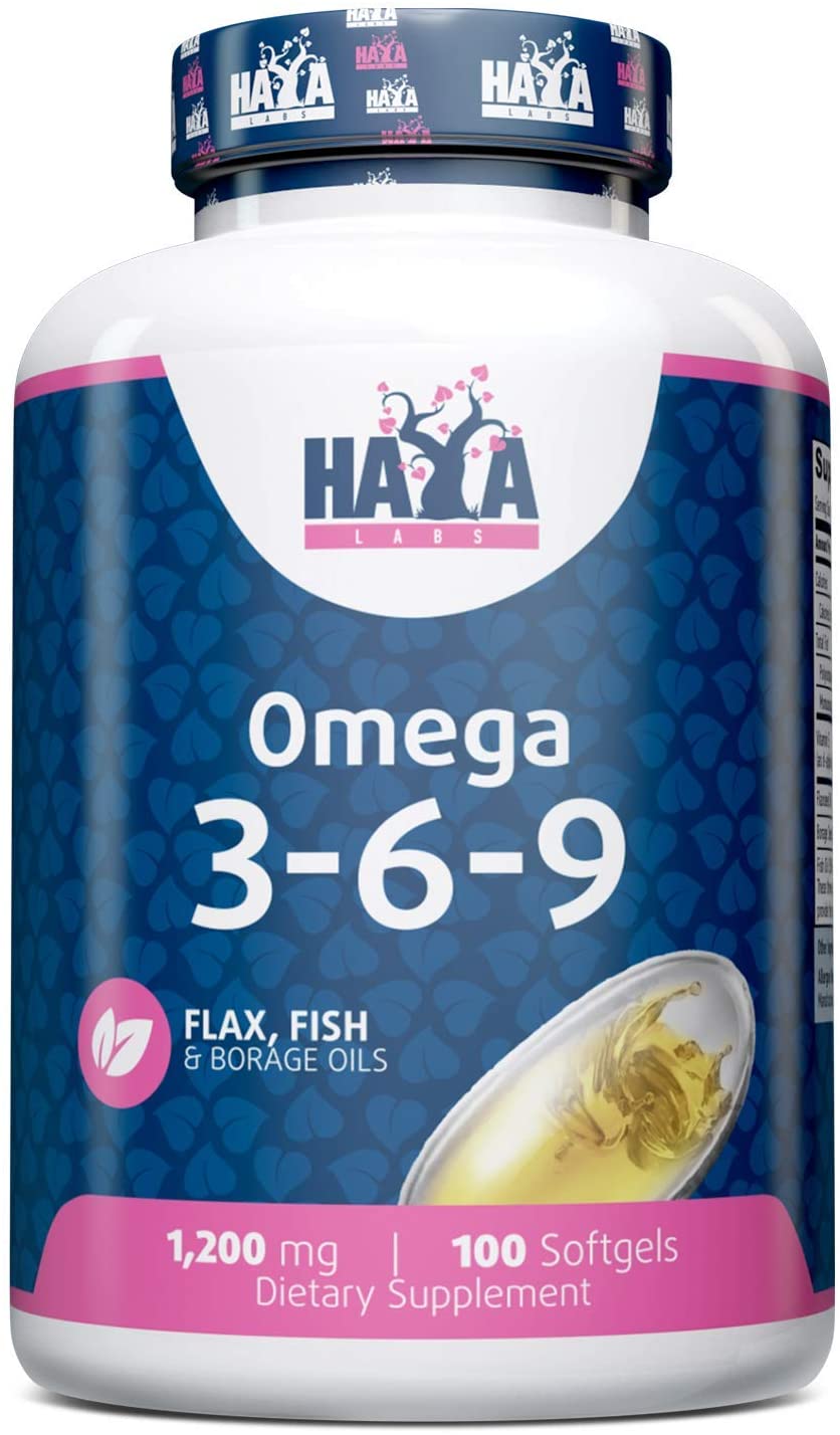 Haya Labs Omega 3-6-9 - 100 softgels