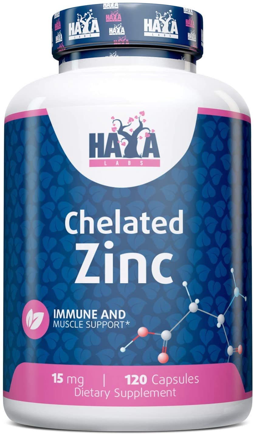 Haya Labs Zinc, 15mg - 120 caps