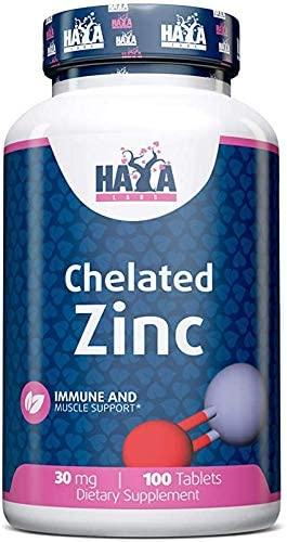 Haya Labs Zinc Bisglycinate, 30mg - 100 tablets