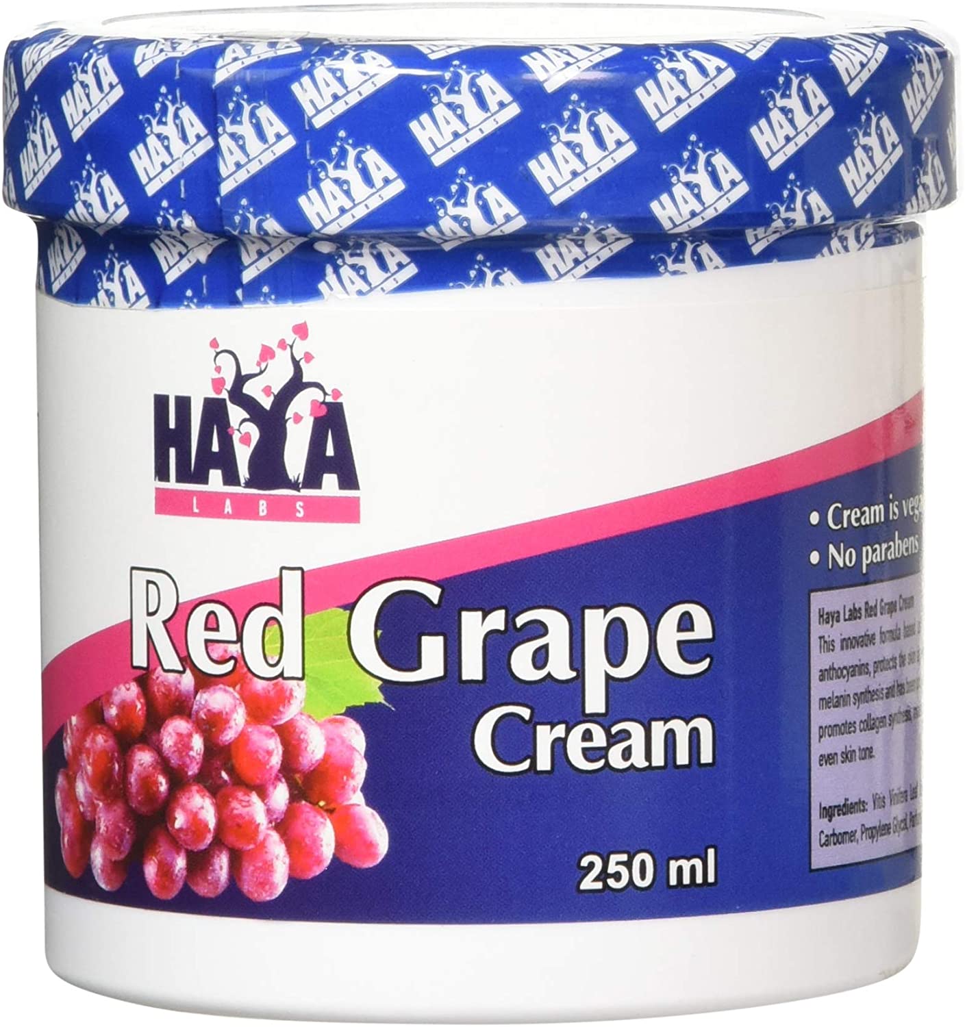 Haya Labs Red Grape Cream - 250 ml.